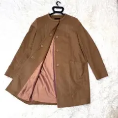 t*y様 【カシミヤ混】 トゥモローランドコレクション ノーカラー ウールコート