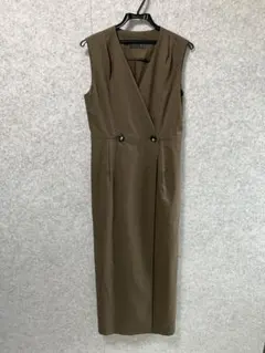 ノーブル【洗える】麻ストレッチロングジレワンピース ¥25,300 - メルカリ