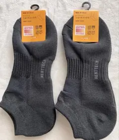 【ユニクロ】ヒートテックショートソックス/パイル　25〜27cm 2足セット