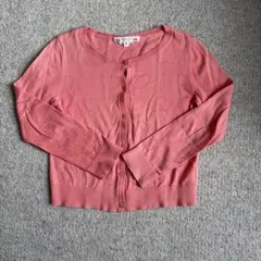 Bonpoint コットンカーディガン　6a 透かし編み　ハート