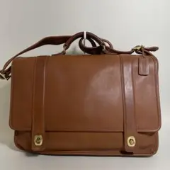 2512-201｜コーチ オールド ビジネスバッグ ブラウン ターンロック