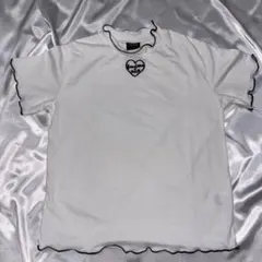 JEWELUNA x ME?! ハート刺繍 Tシャツ