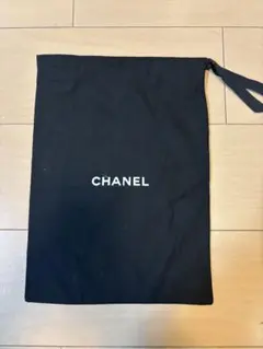 CHANEL ブラック 巾着袋