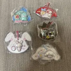 サンリオ　パッケージチャーム＆チョコボーロ アクリルキーホルダー5個セット