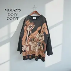 ★ムージーズウープスウーフスト ニット【L〜XL】レトロ オーバーサイズd613