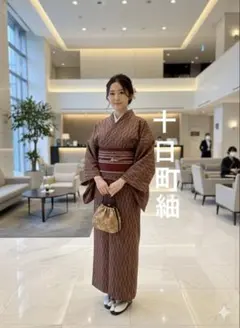 【逸品】⭐️新潟県伝統工芸品⭐️【十日町紬】⭐️手引真綿⭐️草木染⭐️紬⭐️着物