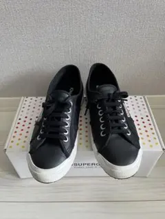 SUPERGA スニーカー メタリックレザーブラックサイズ42 16500円購入 