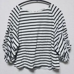 BEAMS HEART 七分袖　ボーダー　カットソー