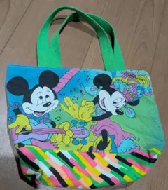 ディズニー ミッキー＆ミニー 手提げ袋 レッスンバッグ