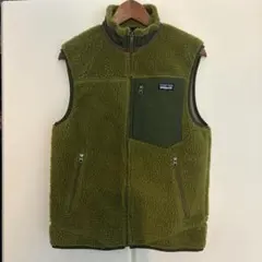 美品　Patagonia フリースベスト グリーン　キャンプ　登山　アウトドアのサムネイル