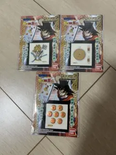 ドラゴンボール 携帯彩蒔絵 シール 3種セット