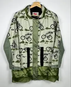 アルベロベロ オレボレブラ　ぶたさん 自転車柄 スプリングジャケットのサムネイル