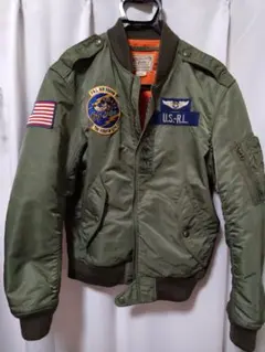 希少XL ポロラルフローレンMA-1フライトジャケット U.S.-R.L. POLO Ralph Lauren MA-1 Bomber Jacket ポロ・ラルフローレン MA-1 OG