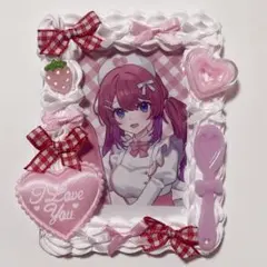 ♡ ホイップデコ トレカケース 量産型 ピンク リボン b8 いちご ♡