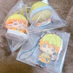 新品　鬼滅の刃　おねむたん　伍ノ型　我妻善逸　にとたん　セット　3点