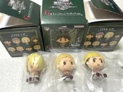 【新品】進撃の巨人 一番くじ Ｇ賞 ちょこのっこフィギュア ３種
