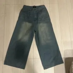 ワイド デニム パンツ Sサイズ
