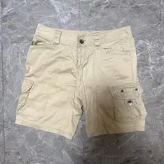 OLLINKARIベージュ ショートパンツ ハーフカーゴパンツ 36サイズg70のサムネイル