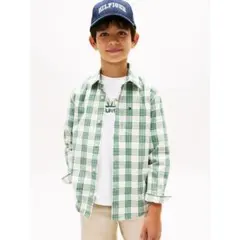 TOMMY HILFIGER チェック柄長袖シャツ 120cm KB10211