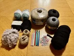 バッグ編みセットTシャツヤーン /麻紐/eco ANDARIA他 まとめ売り