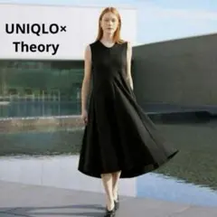 UNIQLOxTheory ウルトラストレッチ フレアロングワンピース 新品