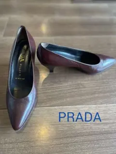 PRADA ブラウン ハイヒール23.5〜24.0