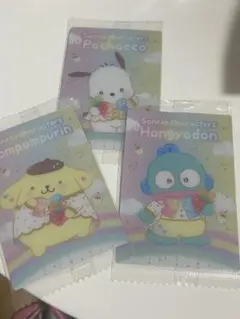 サンリオ キャラクターズウエハース10　 50周年メタリックプラカード3枚セット