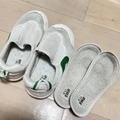 IFME 上履き 17.5cm グリーン 息するソール