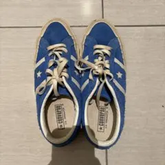 CONVERSE STAR＆BARS スター&バーズ スエード　青24.5