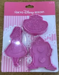 新品 TDR限定 不思議の国のアリス クッキー型 3個セット 匿名配送のサムネイル