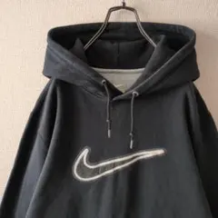 希少サイズ☆ナイキ 刺繍 パイルロゴ センターロゴ パーカー XL