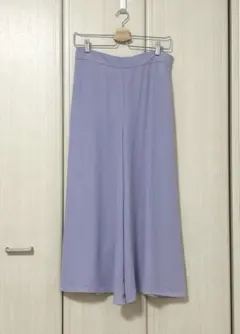 ユニクロ パープル ワイドパンツ ガウチョ スカーチョ L