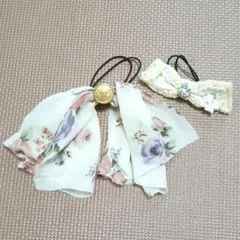 リボンヘアゴム2種セット