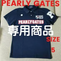 PEARLYGATES☆パーリーゲイツポロシャツ☆ネイビー☆サイズ6☆ - メルカリ