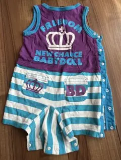 ベビードールミッキー プリント ロンパース 95cm以下