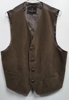ブラウン ストライプ スーツベスト