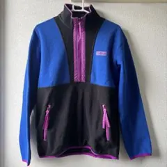 Columbia フリースジャケット S/P 青/黒/紫