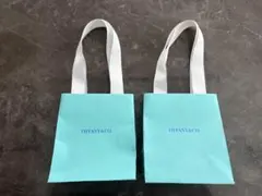 TIFFANY&CO. ティファニーブルー ショッピングミニバッグ　２枚セット