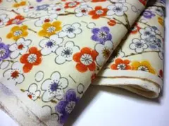 着物生地　ハギレ　316cm　なごの　毛　ウール　ハンドメイド　リメイク用