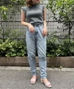 MAJESTIC LEGON デニムイージーテーパードパンツのサムネイル