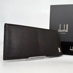新品未使用】dunhill 長財布 ブラック レザー ボルドー ロゴ総柄