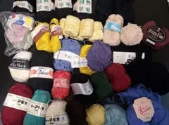 値下げ! 1色追加!毛糸セット 多色 アクリル ウール モヘア詰め合わせ