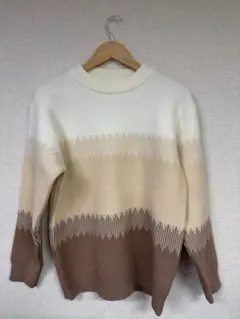 メンズ　グラデーションニット