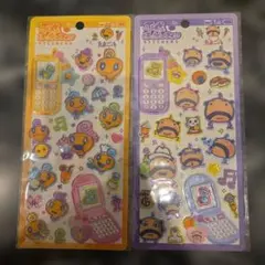 たまごっち 平成はっぴーフォン タイル てんしっちのおはじきシール 6点セット