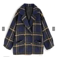 チェックコート チェスターコート