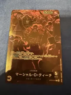 早い者勝ち！！ワンピースカード　ティーチ　リーダー　プロモ　２周年