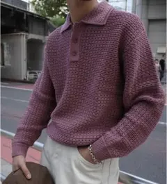 time is onタイムイズオン LINKS ニット ポロ シャツ Knit - Time is on