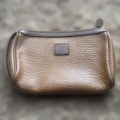 オールド　Burberrys バーバリーオールレザー クラッチバッグ　キャメルのサムネイル