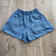 ZARA KIDS 120〜130センチ　コットン刺繍ハーフパンツ