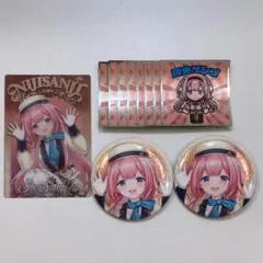 にじさんじ 缶バッジビスケット ウエハース マンチョコ 周央サンゴ まとめ売り